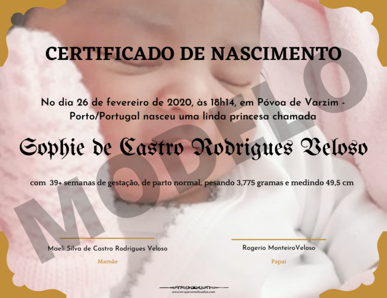 Certificado de Nascimento