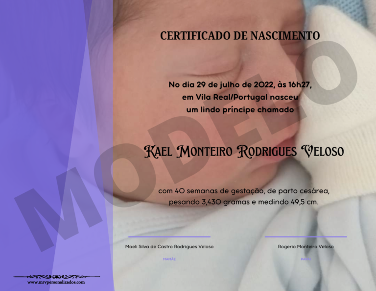 Certificado de Nascimento