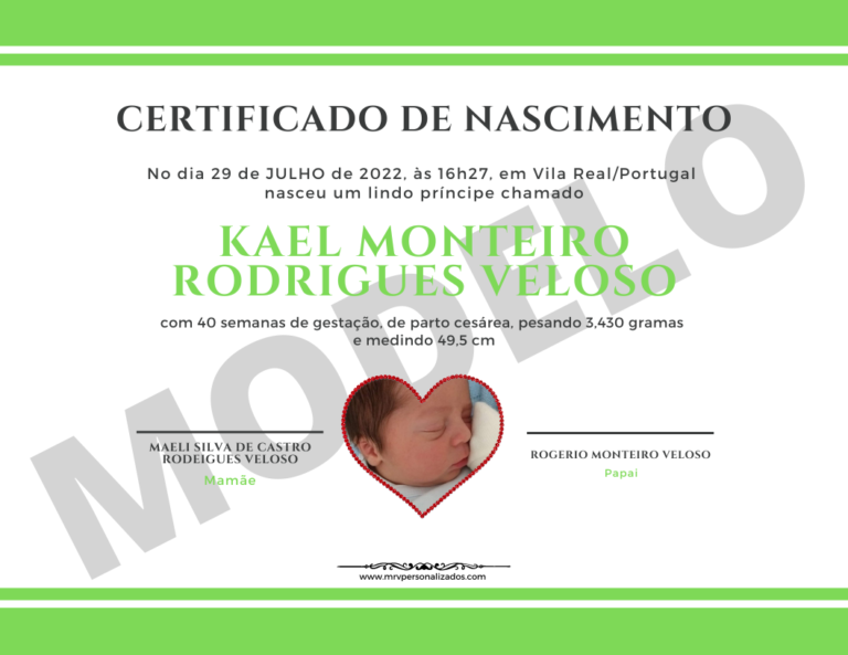 Certificado de Nascimento