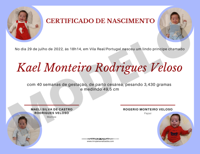 Certificado de Nascimento